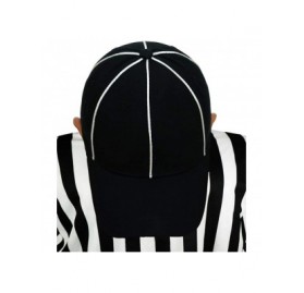 Baseball Caps Official Referee Hats - Structured Adjustable Hats for Umpires-Referees-and Officials - Adjustable Black/White ...