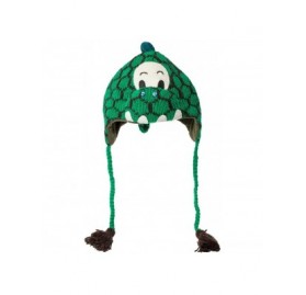 Skullies & Beanies Animal World - Dinosaur Peruvian Knit Hat Green - CR11I8L1ZIL $18.11