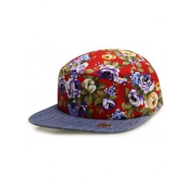 Baseball Caps Mexcian Patterned 5 Panel Hats - Rose Red - CA11ZP1N8B9 $13.96