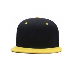 Baseball Caps Custom Embroidered Hip-hop Hat Personalized Adjustable Hip-hop Cap Add Your Text - Ayellow - CO18H57MEE5 $17.36