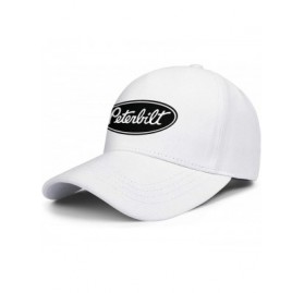 Baseball Caps Unisex Man Baseball Hat Hip Hop Adjustable Mesh Captain-Peterbilt-tiucks-Flat Cap - White-3 - CI18AH68RK6 $19.19