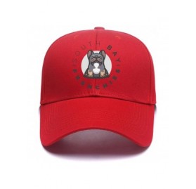 Baseball Caps Custom Baseball Hat-Snapback.Design Your Own Adjustable Metal Strap Dad Cap Visors - Red - CS18KR4M50C $9.32