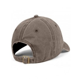 Baseball Caps Unisex Man's Baseball Cap Adjustable Mesh Caps Trucker Dad Hats Snapback Hat - Brown - CI18A2YAX6Z $17.30
