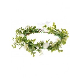 Headbands Boho Flower Headband Floral Garland Crown Wedding Festival Party Headpiece - C/Green - C8194KLRYKZ $23.10