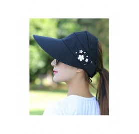 Sun Hats Sun Hats Wide Brim Anti-UV Visor Hats Sunscreen Beach Cap - 5 - CW1847O55LA $8.02
