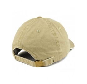 Baseball Caps Established 1955 Embroidered 65th Birthday Gift Pigment Dyed Washed Cotton Cap - Khaki - CG180NICDLR $21.48