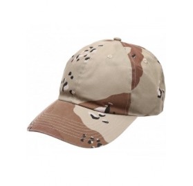 Baseball Caps Plain Stonewashed Cotton Adjustable Hat Low Profile Baseball Cap. - Desert Camo - CX12NTFTKC4 $7.87