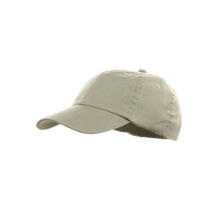 Baseball Caps Youth Pigment Dyed Washed Cap - Beige - CZ113XW38U3 $12.57