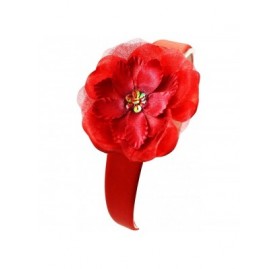 Headbands Sophie Girls Silk Flower Arch Headband - Red - C711B0X8I1B $19.72
