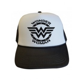 Baseball Caps Cute Girl Power Trucker Hats Wonder Woman - Royaltee Shirts Hat Collection - Black - CK186YT7MYQ $23.26
