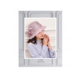 Sun Hats Women's Sinamay Straw Cloche Sun Hat - Lavender - CA18U9G69G8 $33.56