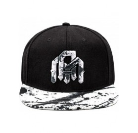 Baseball Caps Adjustable Snapback Hats - Flat Brim Galaxy Print- Tie Dye Cap Designs - Headshot - C1180NW6T0N $44.34