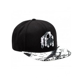 Baseball Caps Adjustable Snapback Hats - Flat Brim Galaxy Print- Tie Dye Cap Designs - Headshot - C1180NW6T0N $48.48