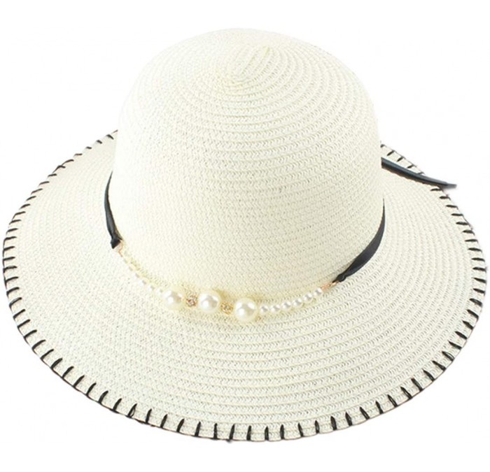 Sun Hats Cute Girls Sunhat Straw Hat Tea Party Hat Set with Purse - White 1 - C1193TNLONW $14.40