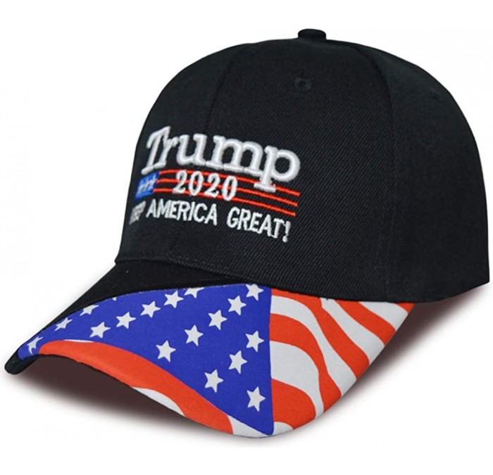 Skullies & Beanies Make America Great Again Donald Trump Cap Hat Unisex Adjustable Hat - 015 Black - CB18AU8GH5N $15.84