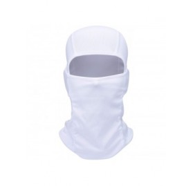 Balaclavas Balaclava Face Mask Adjustable Windproof UV Protection Hood - White - CI18T0K8DES $21.68