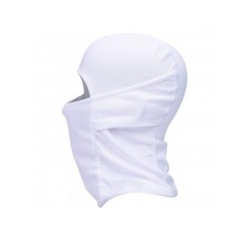 Balaclavas Balaclava Face Mask Adjustable Windproof UV Protection Hood - White - CI18T0K8DES $21.68