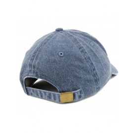 Baseball Caps Uh Huh Honey Embroidered Washed Cotton Adjustable Cap - Navy - CX12IFNNAR9 $37.54