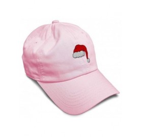 Baseball Caps Custom Soft Baseball Cap Santa Hat Embroidery Dad Hats for Men & Women - Soft Pink - CT18SLZCDZ6 $15.63