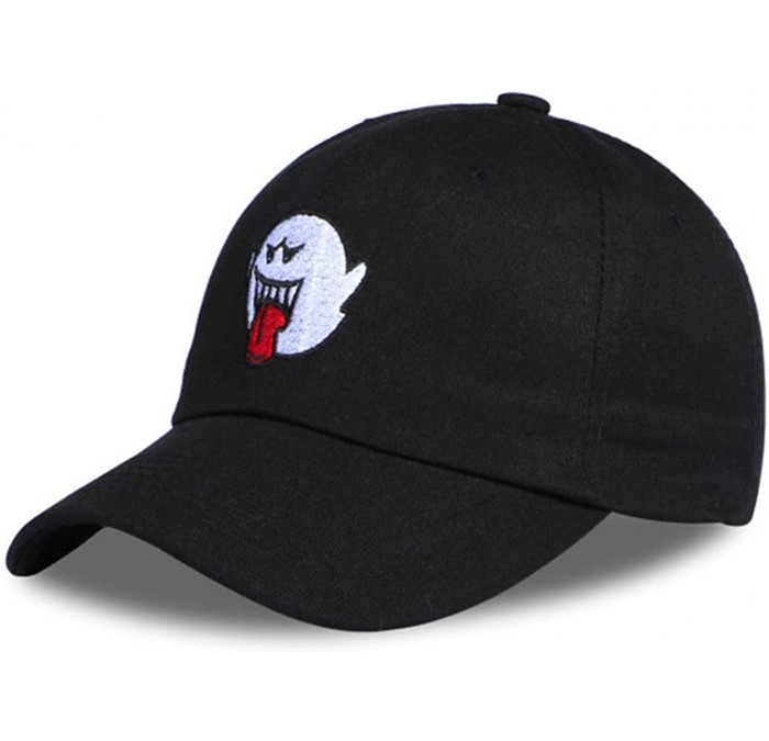 Baseball Caps Ghost Hat-Dad Baseball Cap - Embroidered Adjustable Snapback - Black - CV18I4WZOKN $9.83