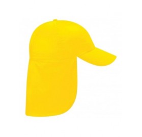 Sun Hats Boys 100% Cotton Twill Legionnaire Baseball for Sun Protection - Yellow - CL11E5O8JP7 $9.38