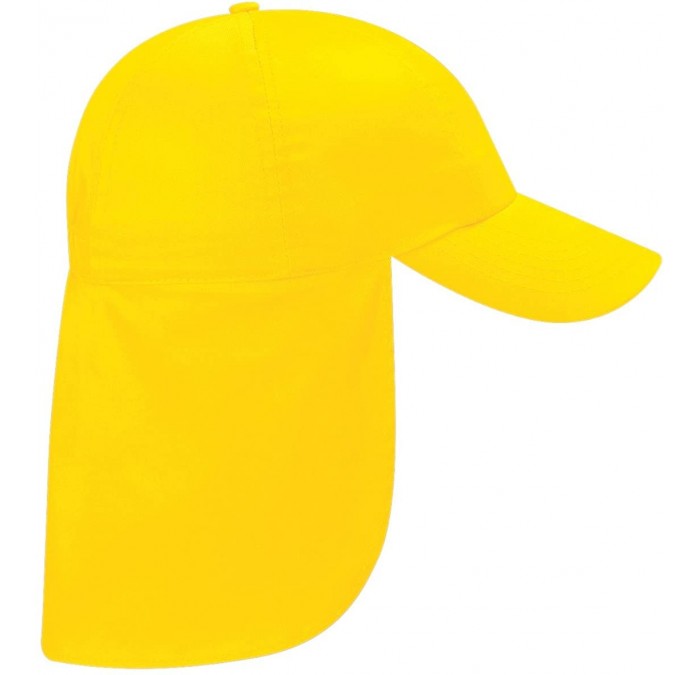Sun Hats Boys 100% Cotton Twill Legionnaire Baseball for Sun Protection - Yellow - CL11E5O8JP7 $17.82