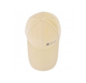 Baseball Caps Unisex Long Brim Baseball Cap Cotton Adjustable Sun Hat Large Visor Anti-UV for Outdoor Sports - Camel - C918EZ...