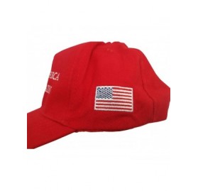 Baseball Caps Unisex Make America Great Again MAGA Vintage Adjustable Baseball Cap Denim Dad Hat - Maga Red Embroidered - C61...