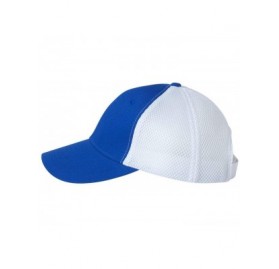 Baseball Caps Spacer Mesh Cap - Royal/White - C711CYQ61VH $10.44