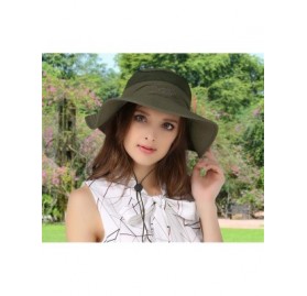 Sun Hats Unisex Outdoor Lightweight Breathable Waterproof Bucket Wide Brim Hat - UPF 50+ Sun Protection Sun Hats Shade - C318...
