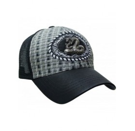 Baseball Caps Animal Trucker Baseball Cap Mesh Hat Multi Colors Casual Artificial Leather - Snake-black - CN12H8VB4GT $12.69