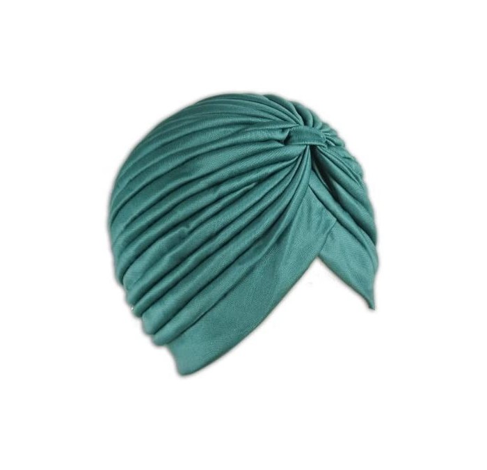 Skullies & Beanies 1 Stretchable Turban Hat - Hunter Green - CC11HB5JH7B $16.25