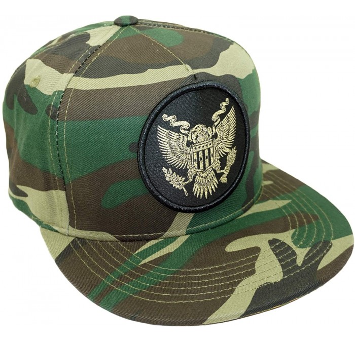 Baseball Caps American Eagle Embroidery Snapback Hat Adjustable Royal Baseball Cap - Camo - C118INQAHRX $30.04