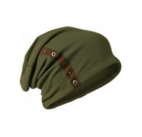 Skullies & Beanies FORBUSITE Knit Slouchy Beanie Hat Skull Cap for Mens Winter Summer - Green Cotton - C418M9AW0RL $12.55