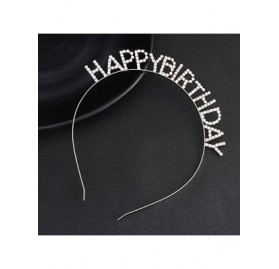 Headbands Birthday Headband Accessories Accessory - silver - C918D5SM08X $8.41