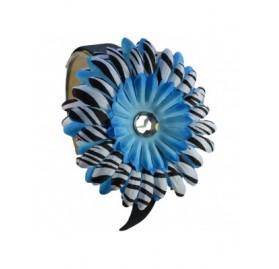 Headbands Girls Zebra Print Daisy Arch Headband - Turquoise - C911856FVZH $8.34