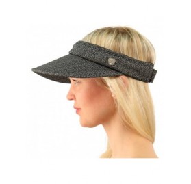 Sun Hats UPF UV Sun Protection Wide Brim 100% Cotton Beach Pool Visor Golf Cap Hat - Black - C617YULO4XW $18.46