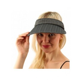 Sun Hats UPF UV Sun Protection Wide Brim 100% Cotton Beach Pool Visor Golf Cap Hat - Black - C617YULO4XW $18.46