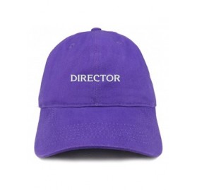 Baseball Caps Director Embroidered Soft Cotton Dad Hat - Purple - CR18EYEKREL $21.07