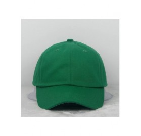 Baseball Caps Cotton Plain Baseball Cap Adjustable .Polo Style Low Profile(Unconstructed hat) - Green - CB18C5X45RU $11.29