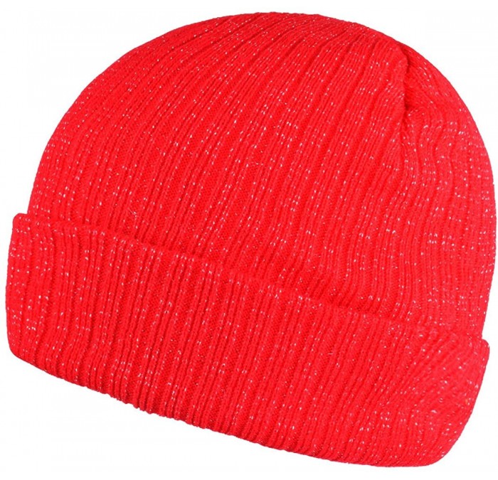Skullies & Beanies Unisex Beanie Knit Winter Soft Warm Hats for Women and Men Beanies Skull Caps - Red - CU186ICRY3Q $18.42