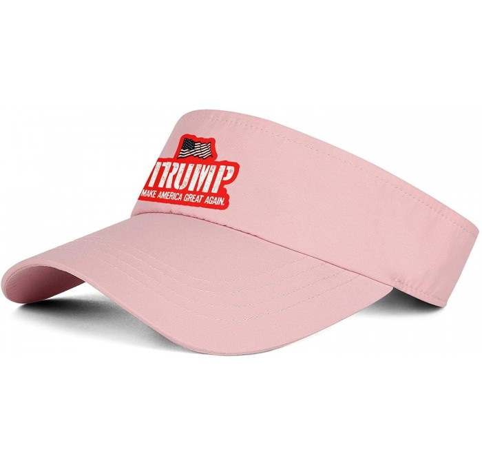 Visors Trump 2020 Men's/Women's Top Level No-top Sun Visor Hat Cool Hats - Trump 2020-10 - CR18WZ4EOWI $13.60