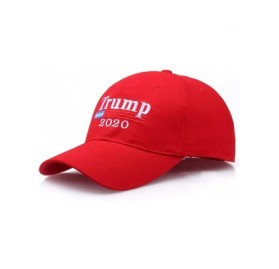 Baseball Caps Make America Great Again Hat Donald Trump 2020 USA Cap Adjustable - Red - C018GSTDZY5 $10.52