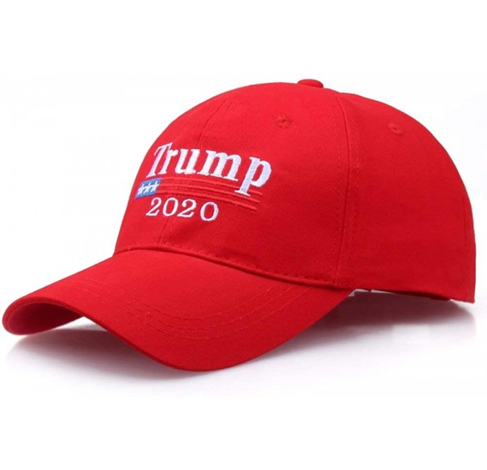 Baseball Caps Make America Great Again Hat Donald Trump 2020 USA Cap Adjustable - Red - C018GSTDZY5 $17.53