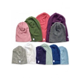 Skullies & Beanies Pure Organic Merino Wool Hat- Slouchy Beanie- Toque- Knit Cap- Skully- Balaclava - Charcoal - CM18I4LESLW ...