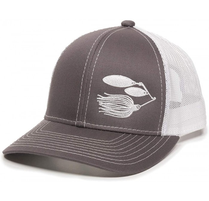Baseball Caps Fish Lure Trucker Hat - Adjustable Baseball Cap w/Plastic Snapback Closure - CB18L9WY70N $26.20