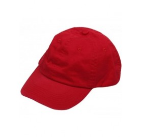 Baseball Caps Youth Washed Chino Twill Cap - Red - C3111L4MA17 $8.79