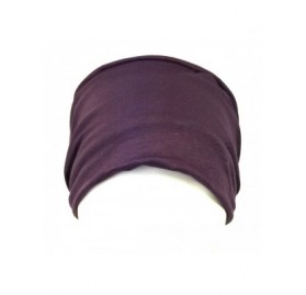 Cold Weather Headbands Wide Fabric Headband- Purple - Purple - CU1236J7R2R $9.07