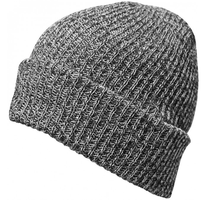 Skullies & Beanies Made In the USA Lightweight Acrylic Long Slouch Beanie - Heather Black - CN11GHF6YIL $26.56