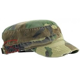 Newsboy Caps Washed Cotton Army Cap - Camo Hat - Unisex Hat - Camo - CN18S4WDNLN $13.21